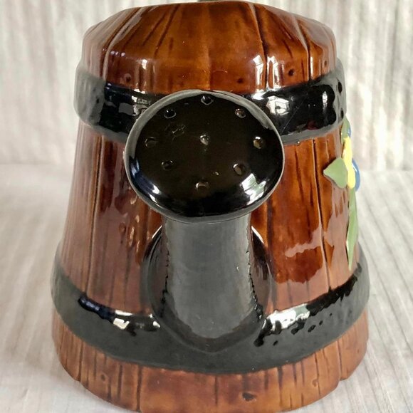 Ceramic Floral Watering Vase W/ Handle - Picture 4 of 10